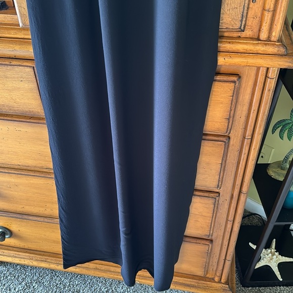 & Other Stories Pull On T Back Black Dress with Tie Waist - Picture 4 of 9